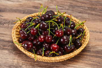 Ripe sweet tasty cherry  berry