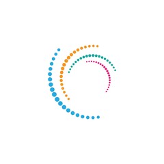 vortex circle logo and symbols template icons