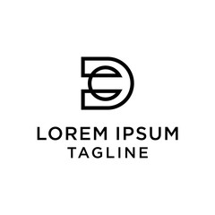 initial letter logo DC, CD logo template