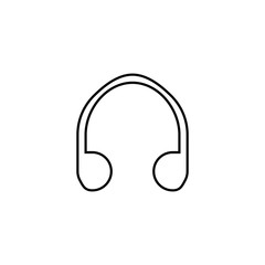 Headphone icon. Music equipment symbol