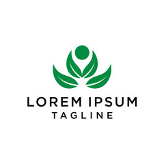 Leaf Logo Design. Flower Natural Vector. Abstract yoga center, spa facilities, lotus flower, Fashion and beauty.