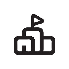 Laboratory vector icon, school symbol. Simple, flat design for web or mobile app