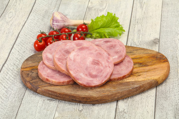 Natural ham made from pork