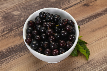Fresh ripe sweet black currant