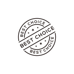 Best choice stamp vector