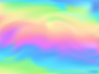 Hologram effect glitch gradient vector design. © SunwArt