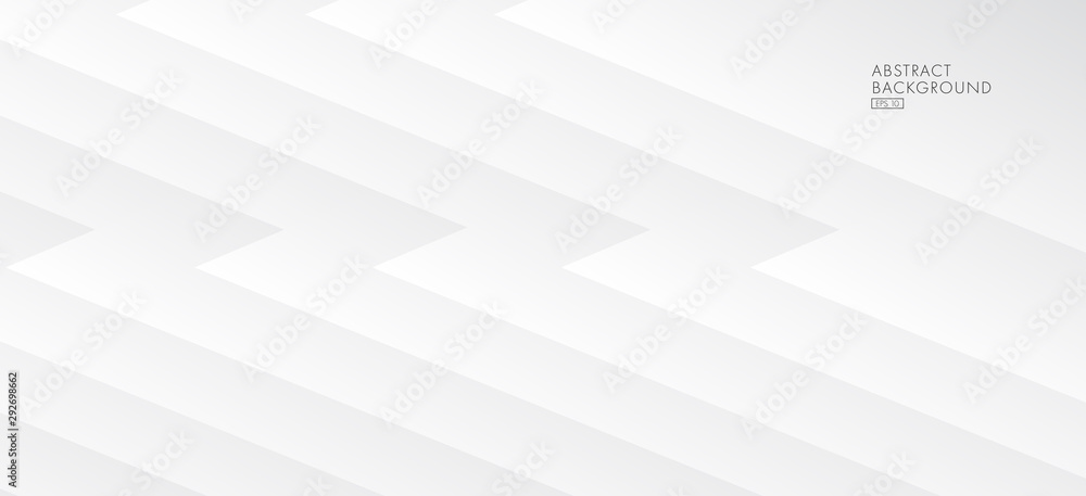 Poster abstract white shades background, futuristic lines forming dynamic pattern of zig zag