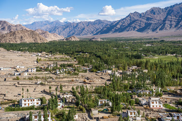 Fototapeta na wymiar Aerial view of Ladakh, India.