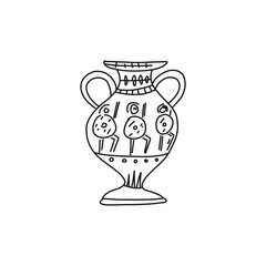 vase isolated on white background