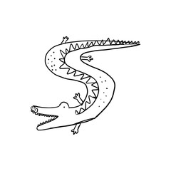 vector illustration of lizard