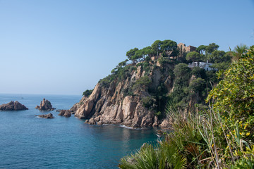 Blick auf die Steilküste nähe Blanes