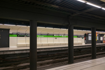 U Bahn Station in Spanien