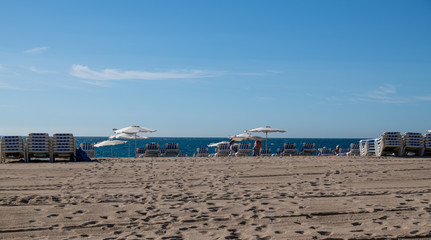 Strandleben am Mittelmeer