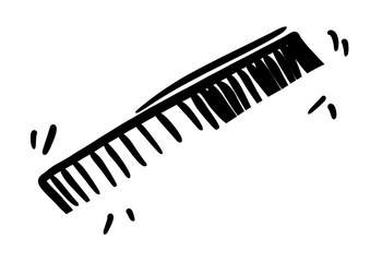 Outline comb vector icon. Comb illustration for web, mobile apps, design. Comb symbol.