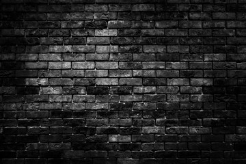 Fototapeta na wymiar Abstract image of Rustic black grunge brick wall texture background.