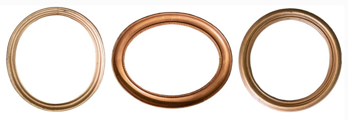 Frames paintings gold antique antiquity collection isolated museum