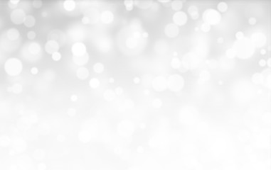 Silver Holiday Lights Glitter Background