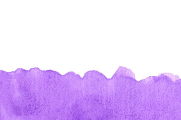 Bright violet artistic painting. For web, decoration. Abstract violet watercolor illustration. Design web element.