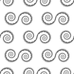 Design seamless spiral dots backdrop