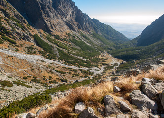  Valley of Five Spis Lakes. High Tatra Mountains, Slovakia.