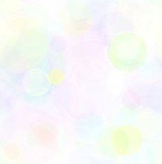 Hand drawing. Seamless soft pattern of sweet bokeh background. Round shape. Can be use decorate for web, banner, icon, fabric, paper, wrapping or any card.