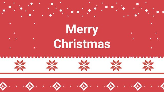 New Year and Merry Christmas festive pixel pattern for holiday. Traditional Lapland vector pattern, folk art embroidery ornaments from Norway, Sweden, Finland, Ukraine, Poland and Russia. 