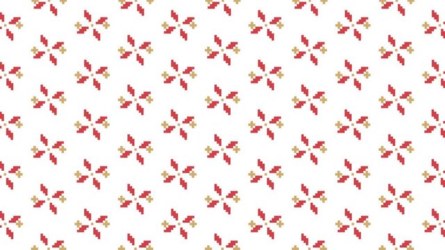 Traditional Lapland vector pattern, Sami people folk art design, traditional knitting and embroidery Nordic, Scandinavian retro ornaments from Norway, Sweden, Finland, Ukraine, Poland and Russia. 