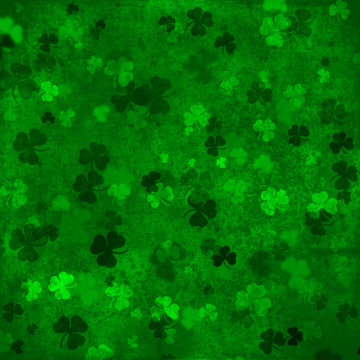 Clover Leaf St Patrick Day Background