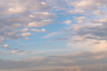 Fototapeta premium Background with cloud natural frame on blue sky.