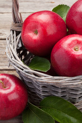 Ripe red apples
