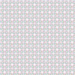 Seamless abstract floral pattern. Delicate pink, turquoise and beigevector background. Geometric flowers ornament. Graphic modern pattern