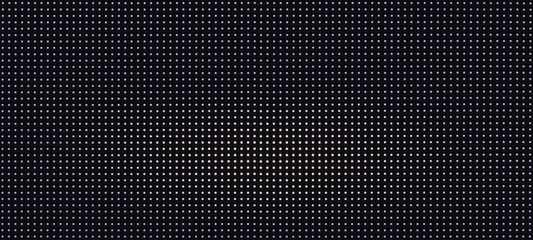 background pattern luminous blue and white led dots lights on black background