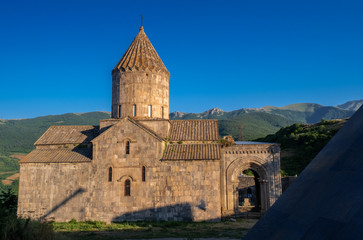 Fototapeta na wymiar Tatev Monastery. 8th century, Ancient monastery, located in Armenia, Syunik Province , Tatev village.