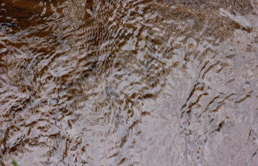 texture of flowing water with ripples on the surface