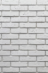 White brickwork texture on the wall