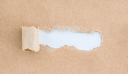 Torn Cardboard Paper With Empty Space For Text