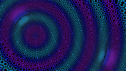 Fototapeta premium Ornate geometric pattern and artfully abstract multicolored background