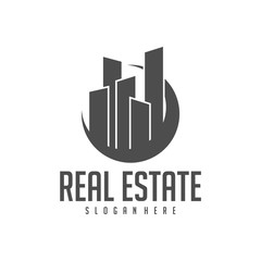 Building Idea logo template, Modern City logo designs concept, Real Estate logo Vector Illustration