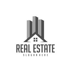 Building Idea logo template, Modern City logo designs concept, Real Estate logo Vector Illustration