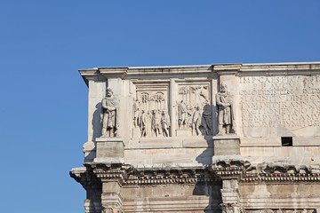 Arch of Septimius Severus in Rome Italy