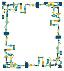 Background with lots of pipes and space for text