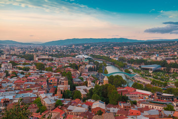 Georgia. Tbilisi, view from Narikala fortress