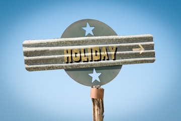 Street Sign to Holiday