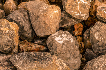 cobblestone weathered uneven old stained quarry design background backdrop