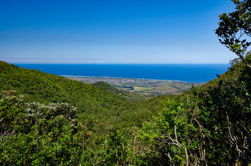 A oceanscape from  view deck in Alexandra falls Black River Gorges park