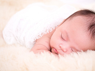 cute baby newborn in lovely action