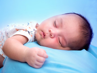cute baby newborn in lovely action