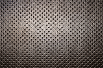 surface of black sofa leatherette upholstery. Pattern, texture background