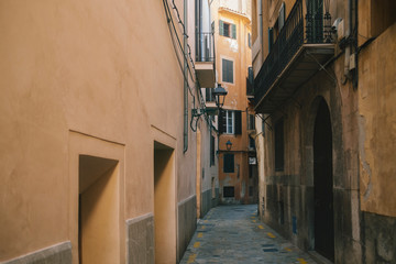 Fototapeta na wymiar The streets of Mallorca, Spain.