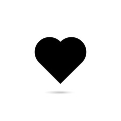 modern design heart icon love concept vector